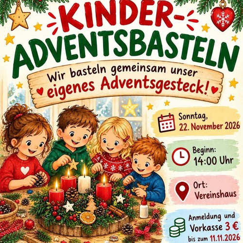 Kinder basteln für den Advent...