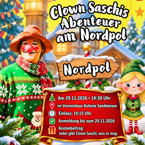 Clown Saschi kommt wieder ...